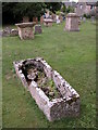 Medieval coffin, Hazleton churchyard