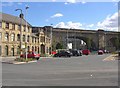 The railway bridge, Bradford Road, Dewsbury