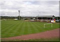 NS7464 : Cliftonhill Park Football Ground, Coatbridge by Chris Upson