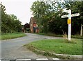 Road junction at Bacon End, Essex