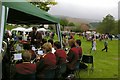NY6137 : May Day Band on Drizzley Village Green by Charles Rispin