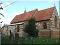 Hoggeston church, rear view