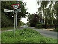 Road junction at Borley Green, Suffolk