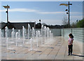 Fountain near public library