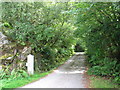 Road entrance to Druimarbin Farmhouse on A82.