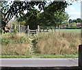 TQ1431 : Footpath 1453 crossing the A264, Broadbridge Heath by Andy Potter