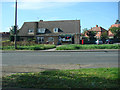 Hardwick Road Post office from the car park of the Carleton Hotel Public House.