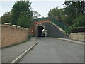 The Railway Bridge, Water Lane, Pontefract, approaching from the south side.