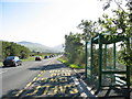 Bus Stop and Shelter on the A499 at Y Swan.