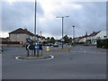 Two mini-roundabouts in close proximity