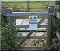 Gate at the radio transmitter at the end of Kirkby Road, Desford