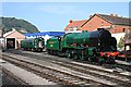 Sidings at Minehead Station featuring Lord Nelson