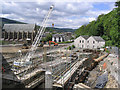 Construction work in Galashiels