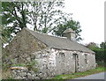 Derelict Roadside Cottage at Capel Uchaf