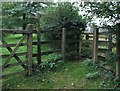 Fingerpost and kissing gate on Footpath 1384/2