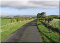 A straight country road near Nether Tofts Farm