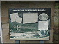 NZ1014 : History of Whorlton suspension bridge by Stanley Howe