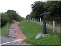 Cycle route along an old railway line