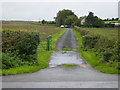 Driveway to unnamed house next to the A508