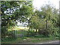 Footpath entrance to Priors Hall Development site