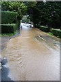 TQ8760 : Flooded road, Bredgar by Penny Mayes
