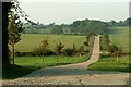 TL3526 : Farm road to Whatbarns Farm by Robert Edwards