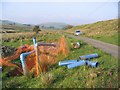 Water supply pipe repairs by the road to Winterhope Reservoir