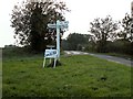 Signpost along the B.1038 near Clavering, Essex