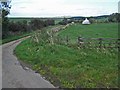 Lane, field and cottage, north of Girvan