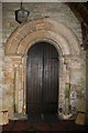 SK7761 : Norman south doorway to St.Laurence's church by Richard Croft