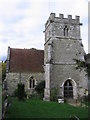 A closer view of Compton Church