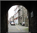 The High Street from Porth yr Aur Gate