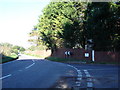 Junction on B3081 by Creech Hill House