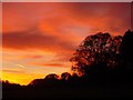 SU6948 : Church Meadow sunset by Hugh Chevallier