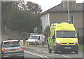 Blues and Twos - An Emergency Ambulance at Waterloo Port Enroute to Ysbyty Gwynedd