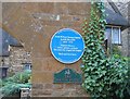 SP3537 : Blue Plaque at the Manor House by David Stowell
