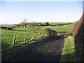 The road to Grangeburn Mill Farm