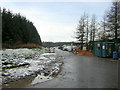 Entrance to Whitelee Wind Farm Construction Site