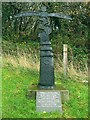 SN5411 : Cycle route waymarker, Tumble by Nigel Davies