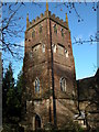 The tower of St Briavels church