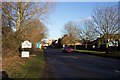 The approach to Fairford from the west.