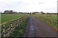 The access road to Callerburn Farm