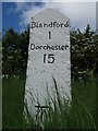 Milestone South-West of Blandford St Mary