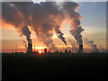 TA1628 : Steamy Sunset over Saltend by Andy Beecroft