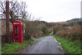 SO6002 : Telephone box and lane near Aylburton Common. by Jonathan Billinger