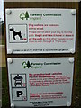 Forestry Commission warning signs