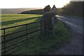 Sharp bend on the Egton Road