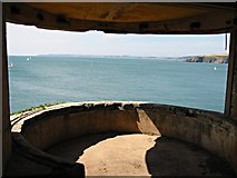 SX9049 : Searchlight Housing at Brownstone Battery by Tony Atkin