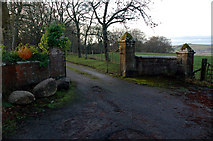 NH5756 : The gateway to Ryefield House by John Comloquoy