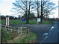 Driveway entrance to Home Farm - now a camp site